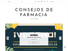 Tablet Screenshot of consejosdefarmacia.com